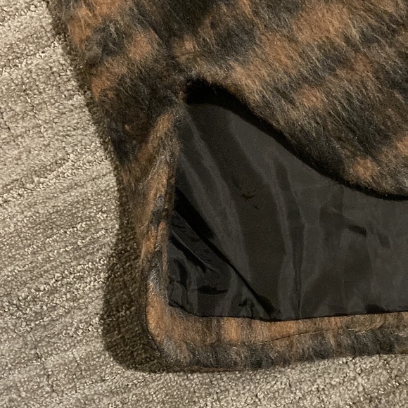 7 FOR ALL MANKIND Plaid Sherpa Duster - Picture 8 of 10